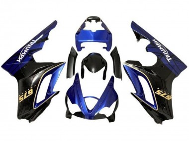 Buy 2009-2012 Blue Glossy Black Triumph Daytona 675 Triple Motorcycle Fairings UK
