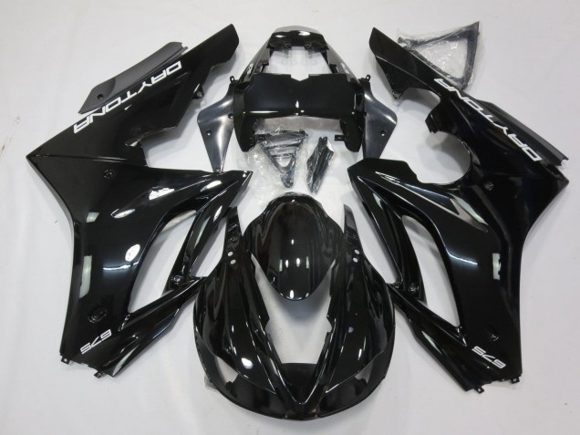 2009-2012 Glossy Black White Decals Triumph Daytona 675 Triple Motorcycle Fairings UK