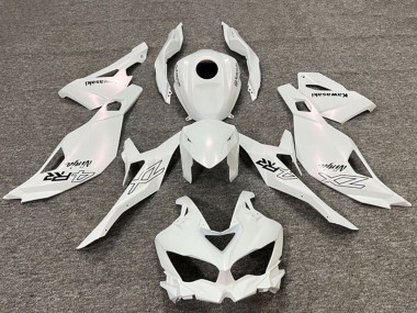 Buy 2019-2025 Pearl White Black Kawasaki ZX4R ZX-4RR Motorcycle Fairings UK