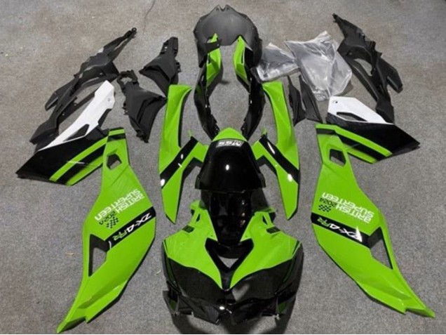 2019-2025 Green Black White Kawasaki ZX4R ZX-4RR Motorcycle Fairings UK