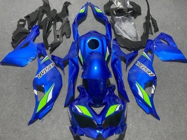 2019-2025 Blue Green Ecstar Kawasaki ZX4R ZX-4RR Motorcycle Fairings UK