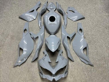 Buy 2019-2025 Glossy Nardo Grey Kawasaki ZX4R ZX-4RR Motorcycle Fairings UK