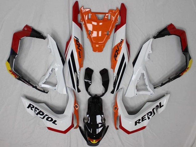 2018-2021 White Orange Red Yellow Glossy Black Repsol Honda ADV150 Motorcycle Fairings UK