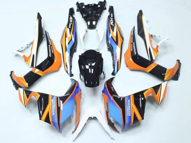2018-2021 Blue Orange Glossy Black Honda ADV150 Motorcycle Fairings UK