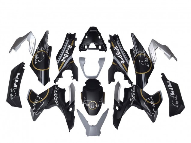 2022-2024 Matte Black Gold Red Bull Honda ADV160 Motorcycle Fairings UK