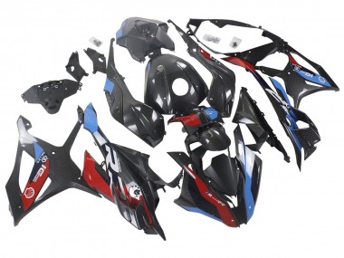 Buy 2023-2024 Blue Red Carbon Fiber BMW S1000RR Motorcycle Fairings UK