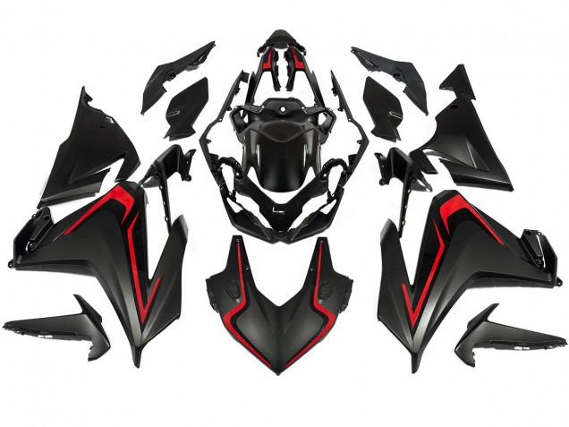 2019-2023 Matte Black Red Honda CBR500R Motorcycle Fairing UK