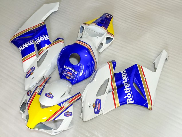 2004-2005 White Blue Yellow Rothmans Honda CBR1000RR Motorcycle Fairings UK