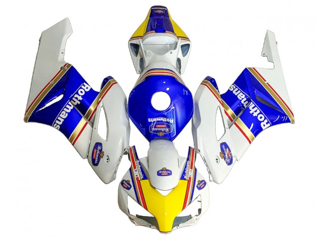 2004-2005 White Blue Yellow Rothmans Honda CBR1000RR Motorcycle Fairings UK