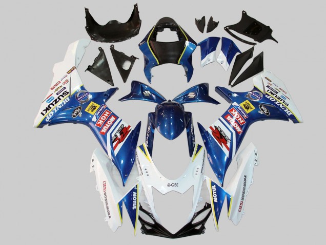 2011-2024 White Blue Red Yellow Motul Dunlop Suzuki GSXR 600/750 Motorcycle Fairings UK