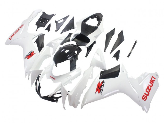 2011-2024 White Glossy Black Red Decal Suzuki GSXR 600/750 Motorcycle Fairings UK