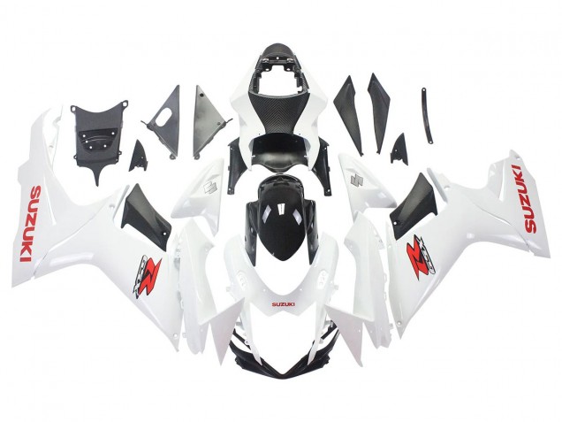 2011-2024 White Glossy Black Red Decal Suzuki GSXR 600/750 Motorcycle Fairings UK