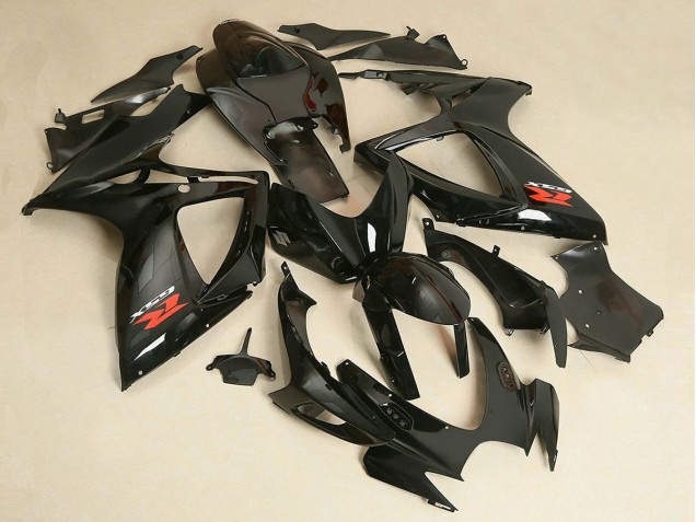 2006-2007 Glossy Black Suzuki GSXR 600/750 Motorcycle Fairing UK
