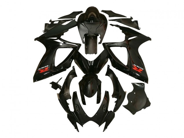 2006-2007 Glossy Black Suzuki GSXR 600/750 Motorcycle Fairing UK