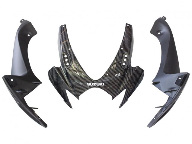 2006-2007 Black White Carbon Fiber Style Suzuki GSXR 600/750 Motorcycle Fairings UK