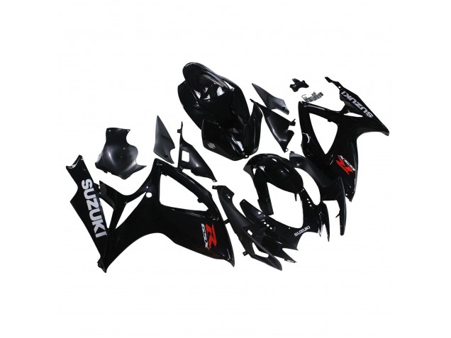 2006-2007 Glossy Black Suzuki GSXR 600/750 Motorcycle Fairings UK