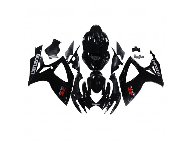 2006-2007 Glossy Black Suzuki GSXR 600/750 Motorcycle Fairings UK