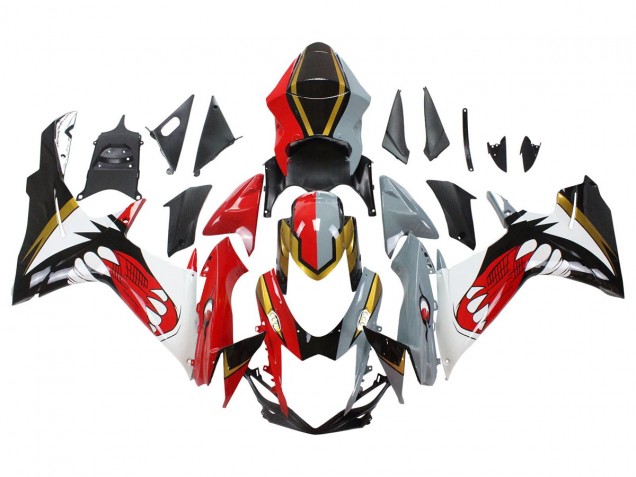 2011-2024 Red Gold Grey Black White Shark Suzuki GSXR 600/750 Motorcycle Fairings UK