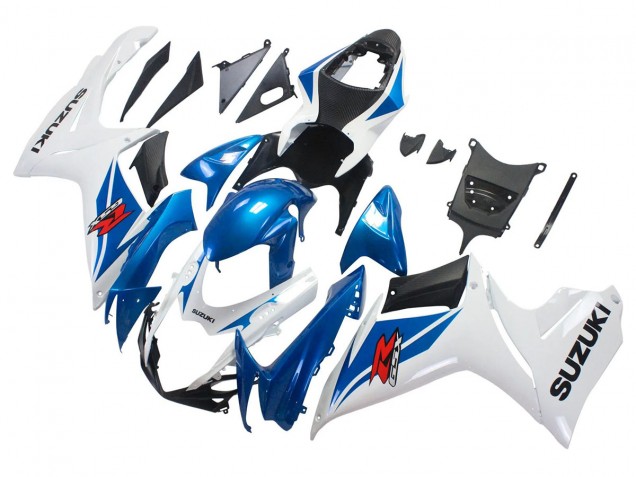 2011-2024 Blue White Suzuki GSXR 600/750 Motorcycle Fairings UK