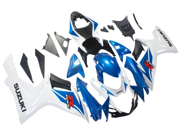 2011-2024 Blue White Suzuki GSXR 600/750 Motorcycle Fairings UK