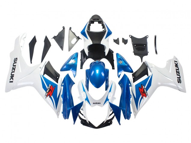 2011-2024 Blue White Suzuki GSXR 600/750 Motorcycle Fairings UK