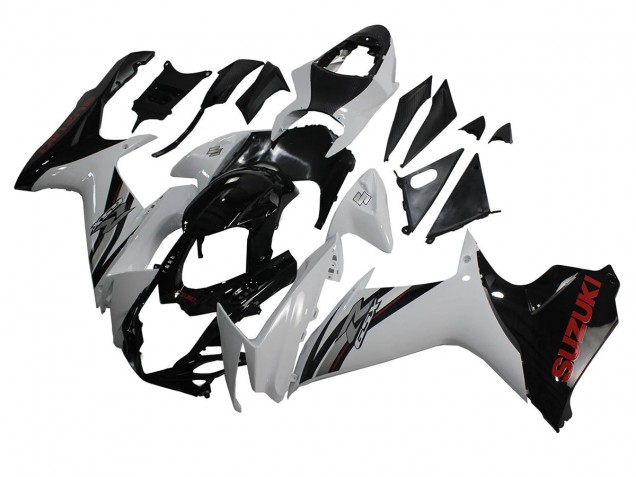 2011-2024 White Glossy Black Suzuki GSXR 600/750 Motorcycle Fairings UK