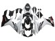 2011-2024 White Glossy Black Suzuki GSXR 600/750 Motorcycle Fairings UK
