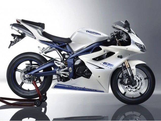 2006-2008 White Blue Triumph Daytona 675 Motorcycle Fairings UK