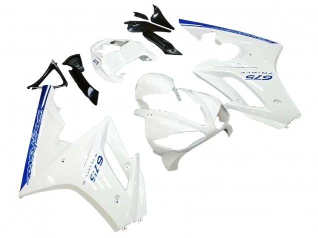 2006-2008 White Blue Triumph Daytona 675 Motorcycle Fairings UK