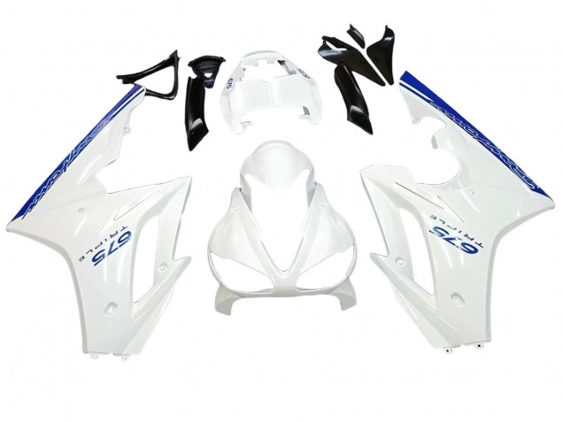 2006-2008 White Blue Triumph Daytona 675 Motorcycle Fairings UK