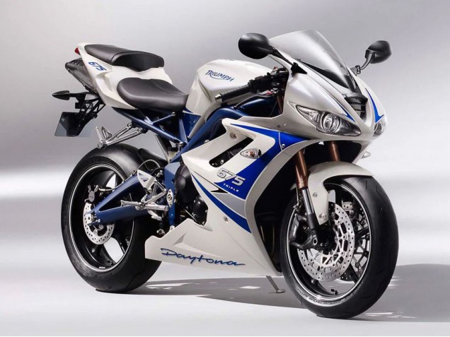 2006-2008 Silver White Blue Triumph Daytona 675 Motorcycle Fairings UK