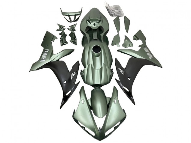 2004-2006 Matte Green Matte Black Yamaha YZF R1 Motorcycle Fairings UK