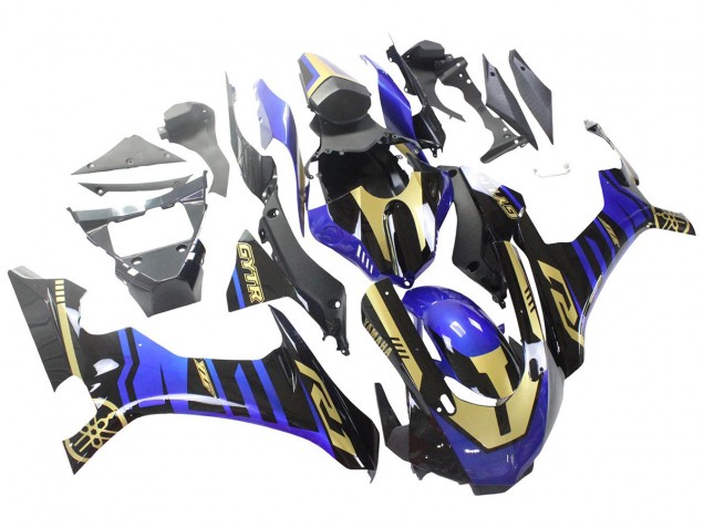 2015-2019 Blue Gold Black Yamaha YZF R1 Motorcycle Fairings UK