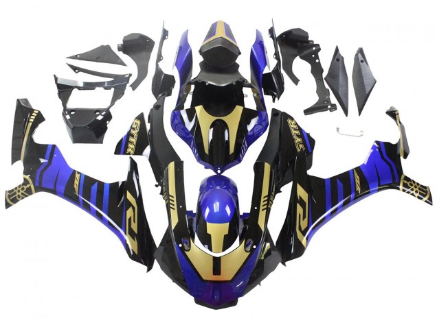 2015-2019 Blue Gold Black Yamaha YZF R1 Motorcycle Fairings UK