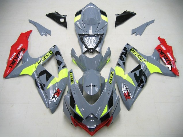 2006-2007 Nardo Grey Neon Green Red Ecstar GSXR750 K6 Motorcycle Fairings UK