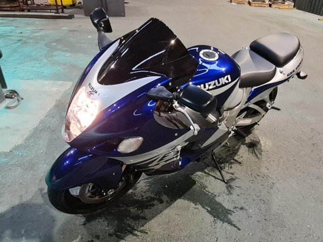 1996-2007 Blue White Suzuki GSXR 1300 Hayabusa Motorcycle Fairings UK