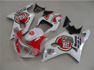 Buy 2000-2002 White Red Lucky Strike Suzuki GSXR 1000 Motorcycle Fairings UK