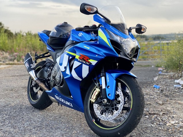 2009-2016 Blue Green White Suzuki GSXR 1000 Motorcycle Fairings UK