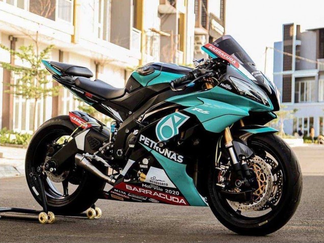 2008-2016 Light Green White Black Petronas Yamaha YZF R6 Motorcycle Fairings UK