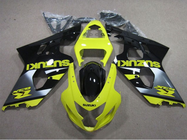 2004-2005 Yellow Silver Glossy Black Suzuki GSXR 600 Motorcycle Fairings UK