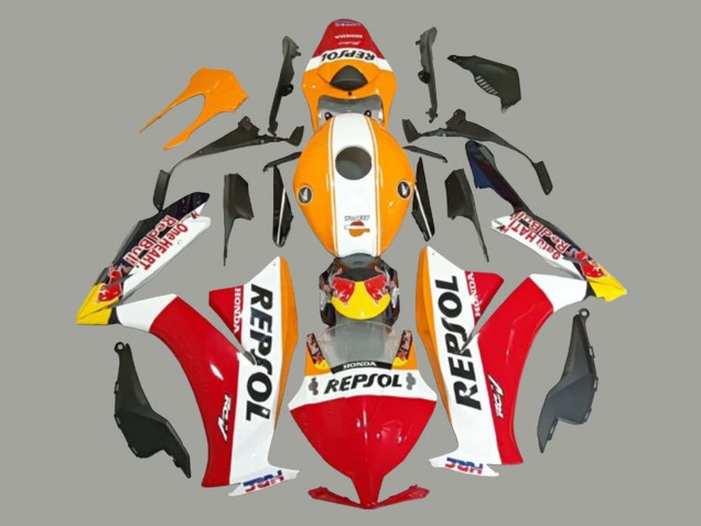 2012-2016 White Orange Red Yellow HRC Repsol Honda CBR1000RR Motorcycle Fairings UK