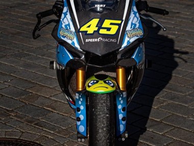 Buy 2015-2019 Blue Yellow Shark Yamaha YZF R1 Motorcycle Fairings UK