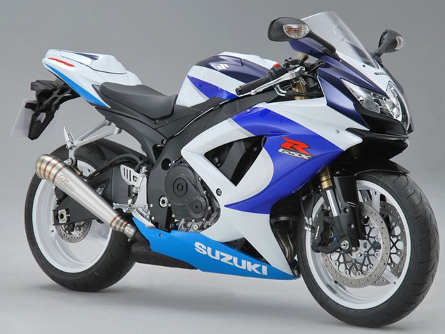 2008-2010 White Blue Red Suzuki GSXR 600/750 Motorcycle Fairings UK