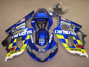 Buy 2000-2002 Blue Yellow White Telefumica MoviStar Suzuki GSXR 1000 Motorcycle Fairings UK