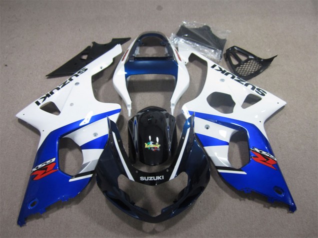 2000-2002 White Blue Glossy Black Red Suzuki GSXR 1000 Motorcycle Fairings UK
