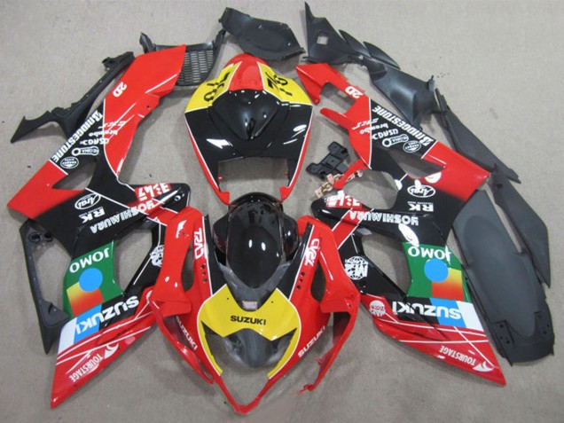2005-2006 Black Red Yellow Blue JOMO Suzuki GSXR 1000 Motorcycle Fairings UK