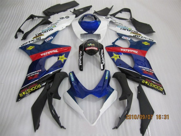 2005-2006 Blue White Red Black Rockstar Suzuki GSXR 1000 Motorcycle Fairings UK