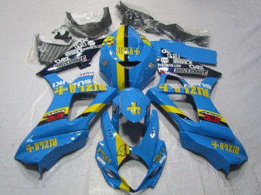 Buy 2007-2008 Blue Yellow Black Rizla 41 Suzuki GSXR 1000 Motorcycle Fairings UK
