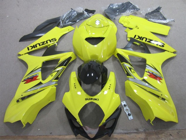 2007-2008 Yellow Silver Black Suzuki GSXR 1000 Motorcycle Fairing UK