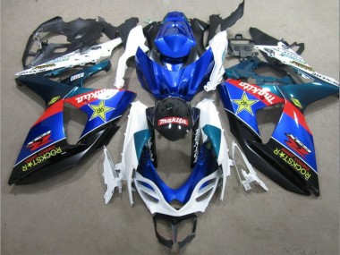 Buy 2009-2016 White Blue Red Black Rockstar Suzuki GSXR 1000 Motorcycle Fairings UK
